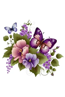 Трафарет Цветочки бабочки купить для Стен — Шаблоны и Картинки в магазине