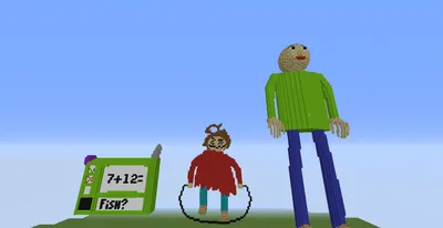 Baldi character in a suit on Craiyon