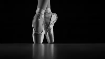 Скачать обои чёрно-белое, танец, балет, балерина, пуанты разрешение  1920x1080 #85950