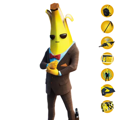 Ea sports banana peely character from fortnite on Craiyon