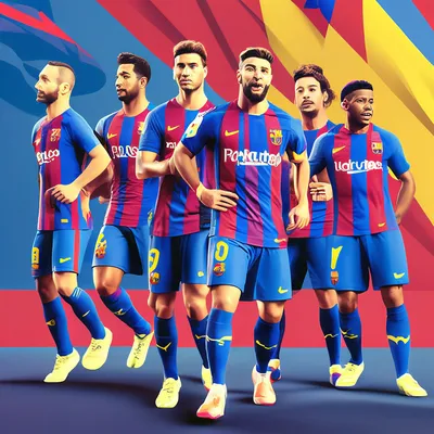 команда Futbol клуба Barcelona Редакционное Изображение - изображение  насчитывающей испания, футбол: 16324170