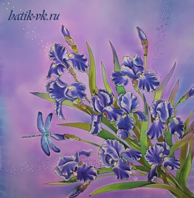 Цветы - Батик - Алиса Майская