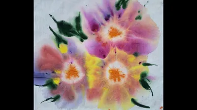 Картина батик на ткани - Цветы под водой 40x50 см | Купить в Москве -  Nota-Gold
