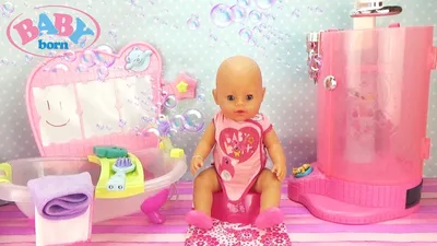 Интерактивная кукла-девочка Baby Born (Беби Бон) 'Покорми меня', Zapf  Creation [811214]