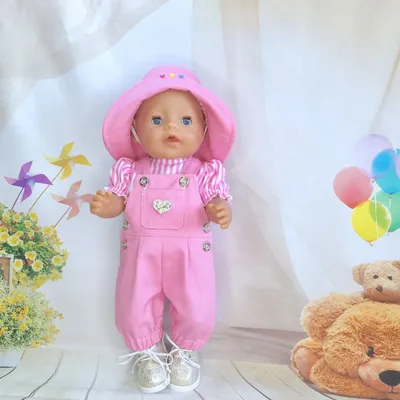 Купить Интерактивная кукла Беби бон в розовом платье и с розовым халатом  (Baby Born 39 cм) недорого в интернет-магазине Gigatoy.ru