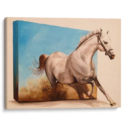 Картина по номерам \"Табун бегущих лошадей\"
