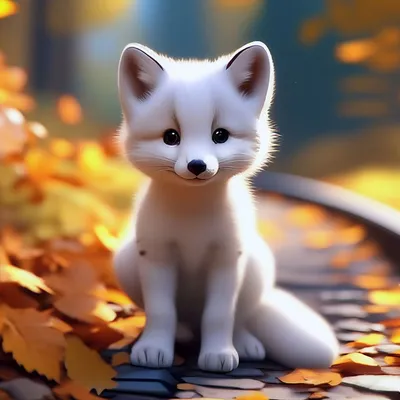 Белая лиса - красивые фото