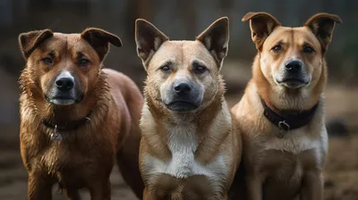 три коричневых собаки с поднятыми ушами перед мордой, картинки бешеных собак  фон картинки и Фото для бесплатной загрузки