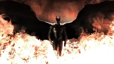 Демонический Бэтмен\" от Midjourney | Пикабу