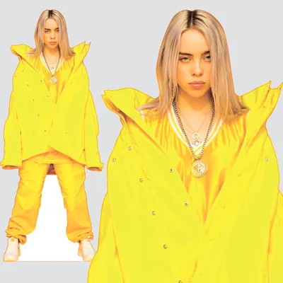 Ростовая фигура Билли Айлиш (Billie Eilish) вид 1 (661х1610 мм) - купить по  выгодной цене | Магазин шаблонов Принт100