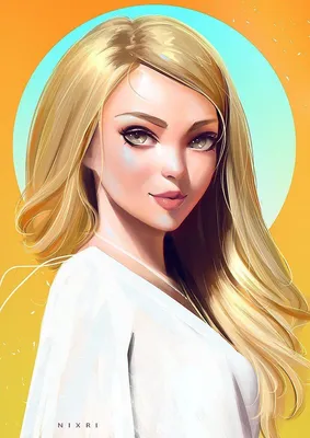 Иллюстрация девушки | Art girl, Digital art girl, Girl