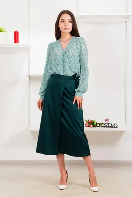 Женская блузка из хлопка Маргарита купить с быстрой доставкой | KHAN  Cashmere 221592