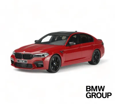 BMW M5 F90 Scale Model 1/18 Imola Red LCI – LEVEL Perfomance