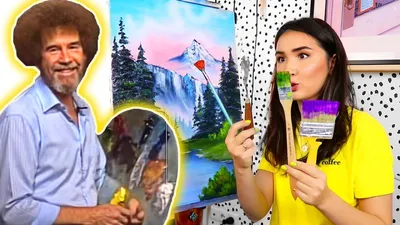 DRAW on the lesson of BOB ROSS🎨 - YouTube