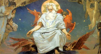 Бог Саваоф, В. М. Васнецов, 1885 - описание картины