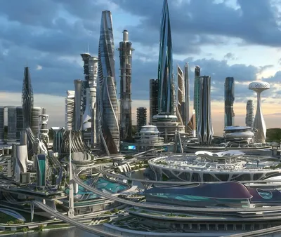 Москва будущего Фантастический город …» — создано в Шедевруме