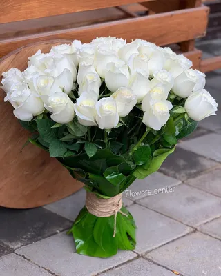 Купить Букет Белых цветов 💐 в СПБ недорого с бесплатной доставкой |  Amsterdam Flowes
