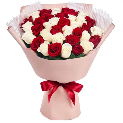 Букет роз в форме сердца #1 | Алая Роза
