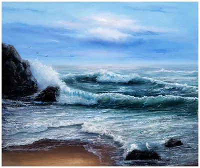 бушующее море. штормовые волны в море Стоковое Фото - изображение  насчитывающей песок, картина: 231318838