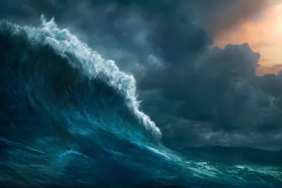 Купить картину на холсте \"Волны бушующего моря сблизи\" с доставкой недорого  | Интернет-магазин \"АртПостер\"