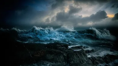Картинки бушующего моря фотографии