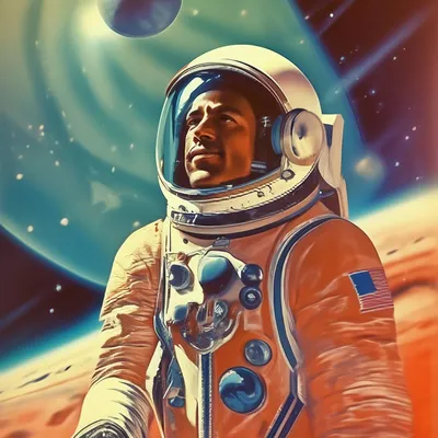 Человек в космосе рисунок - 35 фото