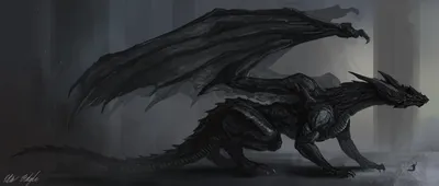 Мифический черный дракон, идущий 3D Модель 3D Модель $179 - .max .obj .ma  .fbx .c4d .3ds - Free3D