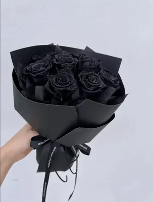Букет 15 черных роз купить с доставкой в СПб
