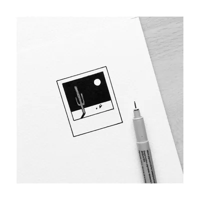 Рисунки черным маркером - 27 фото