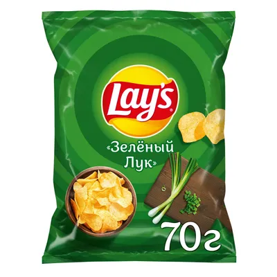 Чипсы картофельные Lays со вкусом молодого зеленого лука, 70г - купить с  доставкой в Самаре в Перекрёстке
