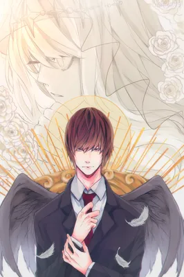 white: фото | Death note light, Death note l, Death note