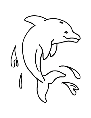 Дельфин рисунок карандашом для детей - 81 фото