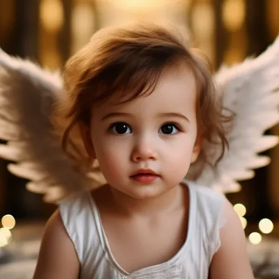 Маленькие дети ангелы с подарком. Маленький ангел с белыми крыльями держит  подарок. игровая ангельская маленькая девочка. милый ан Стоковое Фото -  изображение насчитывающей купидон, ангеликового: 241362848