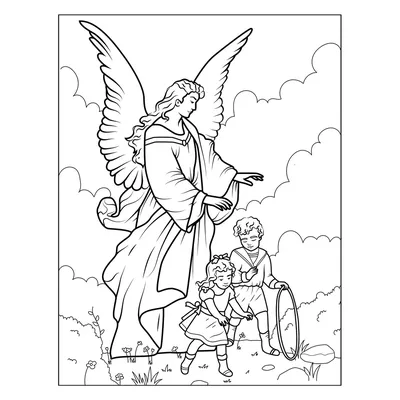 Фрески на стену ангелы, ангелочки, дети, aртикул: 791 TA-1104