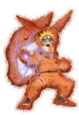 Фото Naruto превращается в девятихвостого лиса, аниме Naruto / Наруто, art  by Masashi Kishimoto