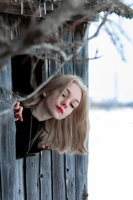 Блондинка зимой (много фото) - treepics.ru