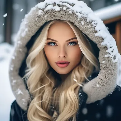 Блондинка в зимнем лесу. Photographer Sitilin Pavel