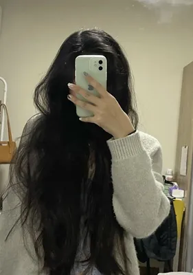 Black hair ♡ | Black hair aesthetic, Long black hair, Long hair styles