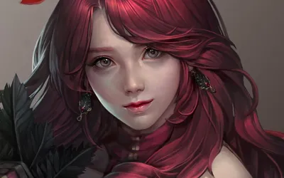 Голова красивой женщины с красными волосами Стоковое Фото - изображение  насчитывающей светить, женщина: 92834098