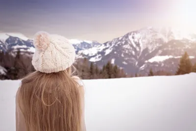 Фото рыжих девушек зимой со спины на аву » Портал современных аватарок и  картинок