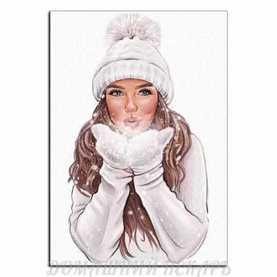 Картинки девушка зима (45 фото) » Картинки, раскраски и трафареты для всех  - Klev.CLUB
