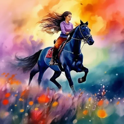 Девушка на коне - Svetlana Nezus | Романтические картины, Пираты арт, Фото  с лошадьми