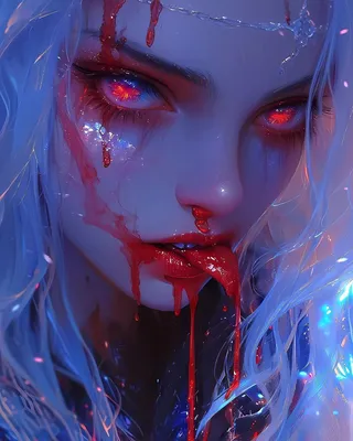 Сексуальная Девушка Вампир С Бокалом Крови В Лесу Ночью Фотография,  картинки, изображения и сток-фотография без роялти. Image 17540273