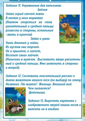 Лэпбук по экологии «Дикие животные наших лесов» для детей 4–6 лет (3 фото).  Воспитателям детских садов, школьным учителям и педагогам - Маам.ру