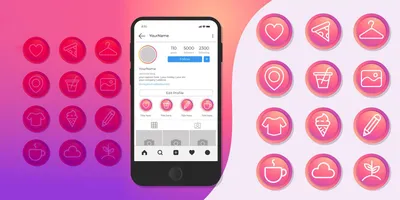 Иконки Instagram, highlights для актуального, сторис - Фрилансер Александр  Ежов wgoolive - Портфолио - Работа #4233873