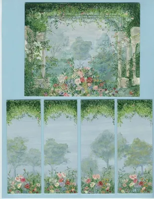 wall mural secret garden for dollhouse walls free printable | Doll house  wallpaper, Doll house, Dollhouse miniatures diy