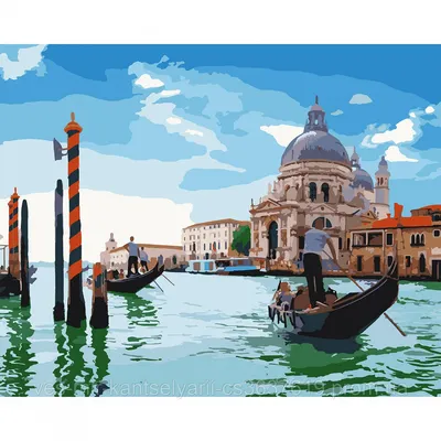ZX 20573 Венеция весной Раскраска картина по номерам на холсте Paintboy  купить в интернет магазине в Москве и СПб, фото, цена, отзывы