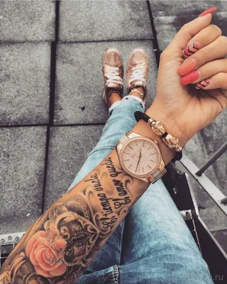Татуировки для девушек со смыслом на руке (79 фото)
