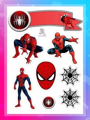 Вафельная картинка съедобная Спайдермен (spider man) Человек паук для  мальчика для торта, капкейков и пряников - купить с доставкой по выгодным  ценам в интернет-магазине OZON (1287230864)
