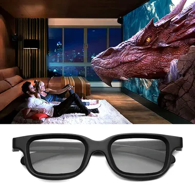 Поляризованные пассивные 3D-очки VQ163R для 3D ТВ, настоящие 3D-кинотеатры,  поляризованные 3D-очки, зажимы для близорукости для детей, новинка, 1  шт./партия | AliExpress